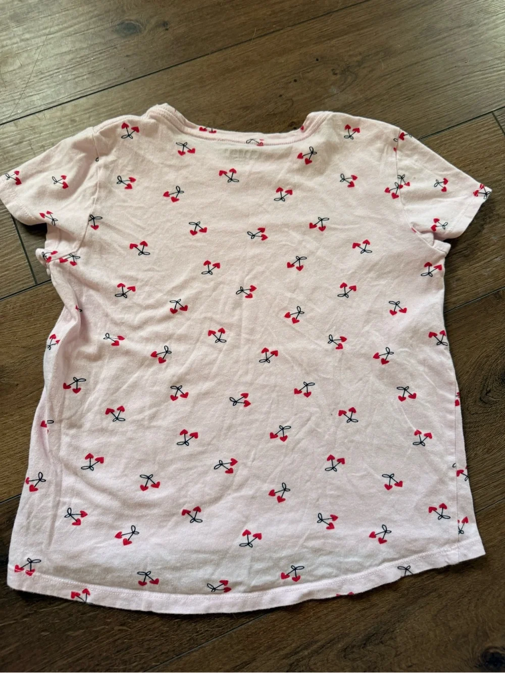 Old Navy Pink Cherry Print Short Sleeve Tee for Kids
